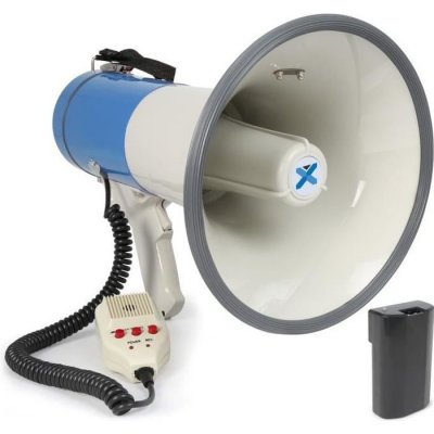 VONYX Meg065 m&eacute;gaphone 65w fonction enregistrement sir&egrave;ne usb sd aux batterie