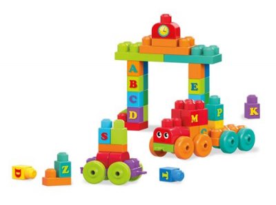 GENERIQUE Mega Bloks DXH35 Building Basics Train d'apprentissage ABC