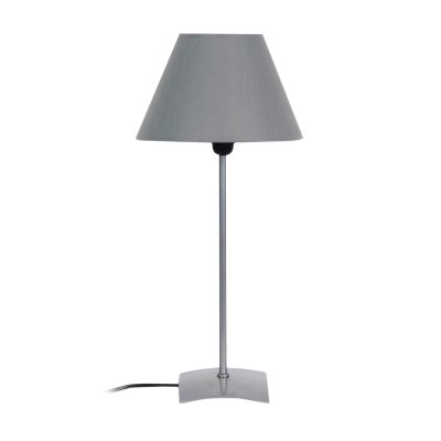 TOSEL Mega lampe a poser acier 18x18x42 cm - alu et gris 60238