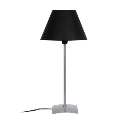 TOSEL Mega lampe a poser acier 18x18x42 cm - alu et noir 60237