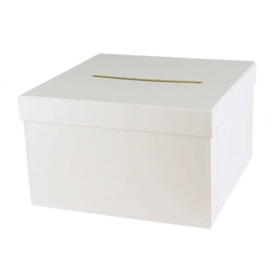  MegaCrea DIY Urne en Carton carr&eacute;e pour cagnotte Cadeau 24,5 cm