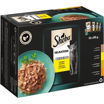 SHEBA M&eacute;gapack  48 x 85 g - Lot mixte I (4 vari&eacute;t&eacute;s)