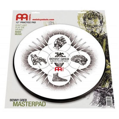 MEINL  MPP-12-BG Masterpad Pad d'entra&icirc;nement sign&eacute; Benny Greb 12