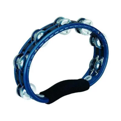 MEINL  Tmt1ab - Tambourin Abs Demi-Lune 2 Rang&eacute;es De Cymbalettes - Bleu