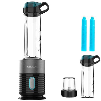 CECOTEC M&eacute;langeur &agrave; verre POWER Titanium 650 Fresh&Go Inox 