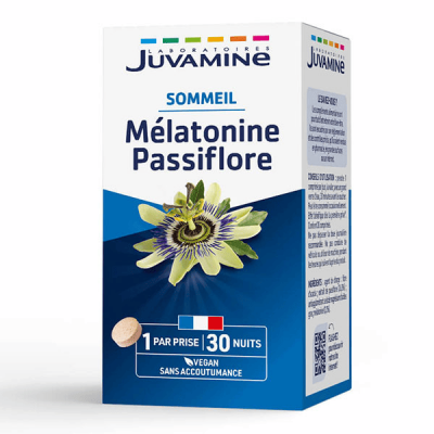 JUVAMINE M&eacute;latonine Passiflore x30 comprim&eacute;s 
