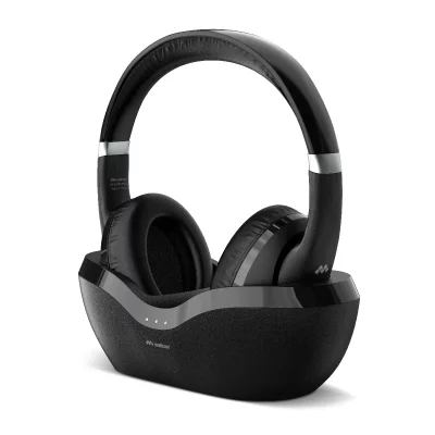 MELICONI  CUFFIA HP FLASH BASE WIRELESS cuffia TV Wireless Bluetooth 5.3, Multipoint con base ricari