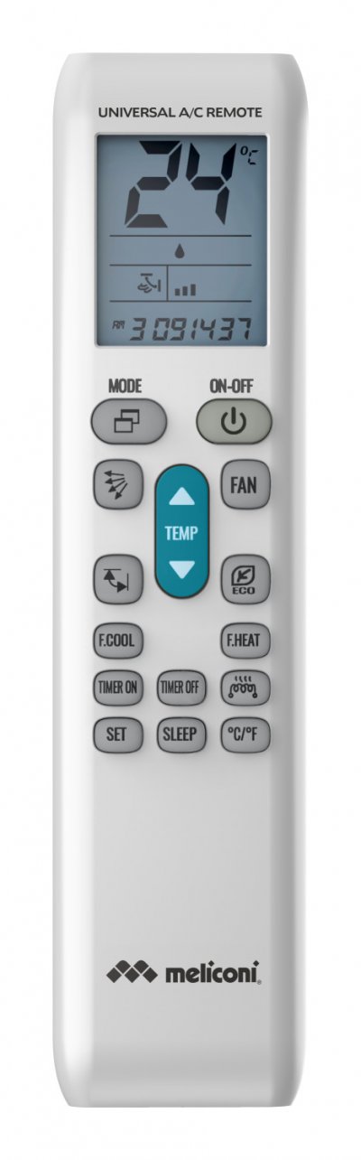 MELICONI  - T&eacute;l&eacute;commande climatisation universelle AC50 - Programmation simple et rapide