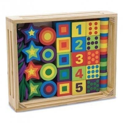 MELISSA AND DOUG Melissa & Doug jeu de perles 30 pi&egrave;ces 