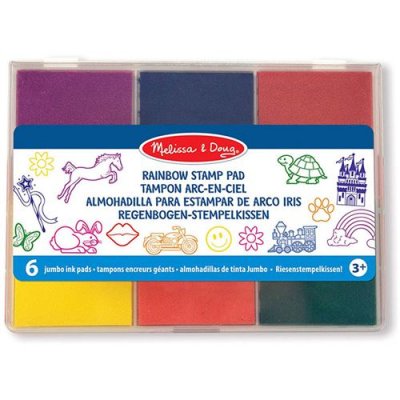 MELISSA & DOUG  Tampon D'encreur 6 Couleurs Pour Tampons Timbres Loisir Cr&eacute;a