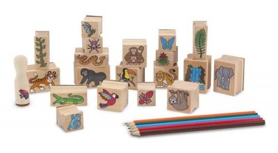 MELISSA & DOUG Melissa & Doug - Tampons encreurs For&ecirc;t Tropicale - Melissa & Doug