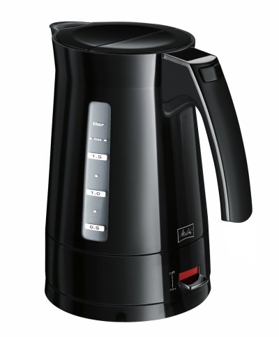 MELITTA  Bouilloire Gradu&eacute;e, Capacit&eacute; 1,7 L, Enjoy Aqua, Noir, 100301