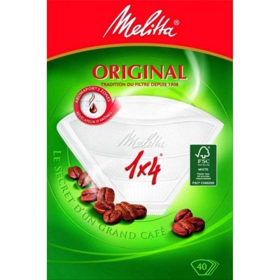MELITTA  Filtre &agrave; caf&eacute; cornet Original en papier 1x4 - x40