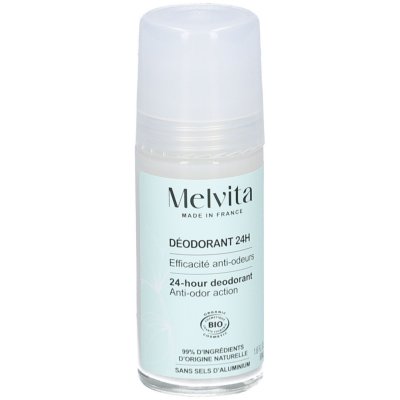 MELVITA  D&eacute;odorant 24H Efficacit&eacute; anti-odeurs Roll-on 50ml Bio