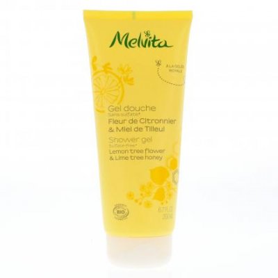 MELVITA  Gel Douche Fleur de Citronnier & Miel de Tilleul, 200ml