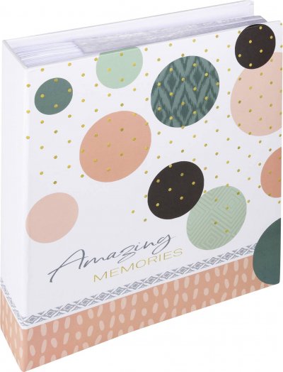 WALTHER+ DESIGN Memo-Einsteckalbum Amazing Memories, 200 Fotos 13x18 cm, lachs