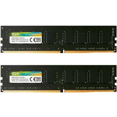 SP SILICON POWER M&eacute;moires - Silicon Power - DDR4 UDIMM 3200MHz CL22 - 32 Go (2 x 16 Go) 