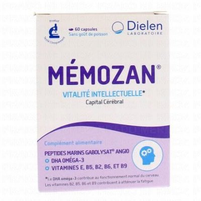 DIELEN Memozan 60 Capsules Vitalite Intellectuelle 