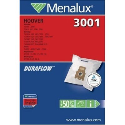MENALUX  2043431 Sac pour Aspirateur Duraflow 3001