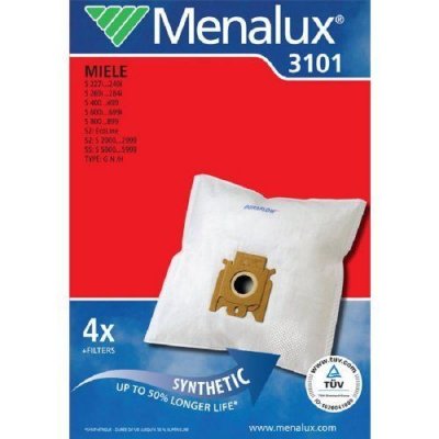 MENALUX  3101 Duraflow 4 sacs d'aspirateur (Import Allemagne)