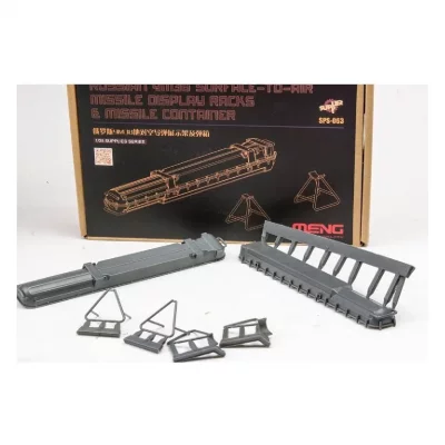 MENG  Model Russian 9M38 SAM Display Rack & Container- 1/35 - Accesso