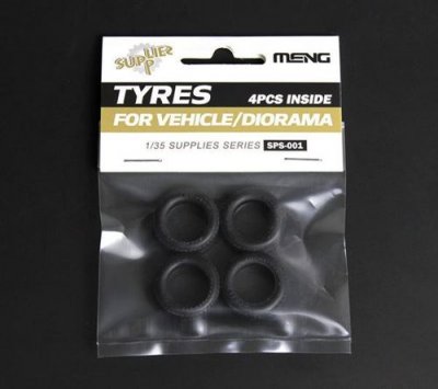 MENG  Model Tyres for Vehicle/Diorama(4pcs)- 1/35 - Accessoire