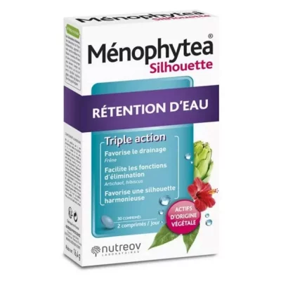 NUTREOV Menophytea Silhouette R&eacute;tention d'Eau 30 comprim&eacute;s