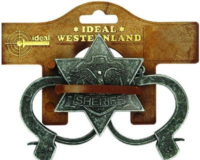 GENERIQUE Menottes et &eacute;toile de Sheriff en m&eacute;tal - Antik 