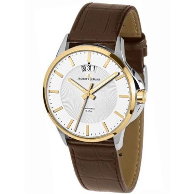 JACQUES LEMANS Mens Watch  1-1540h, Quartz, 42mm, 10atm