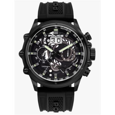 POLICE Mens Watch  Pl16018jsb.02p, Quartz, 48mm, 10atm