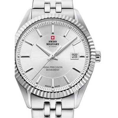 SWISS MILITARY BY CHRONO Mens Watch  Sm34065.02, Quartz, 40mm, 5atm