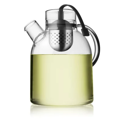 AUDO MENU - Kettle th&eacute;i&egrave;re 1,5 l avec boule &agrave; th&eacute;, verre