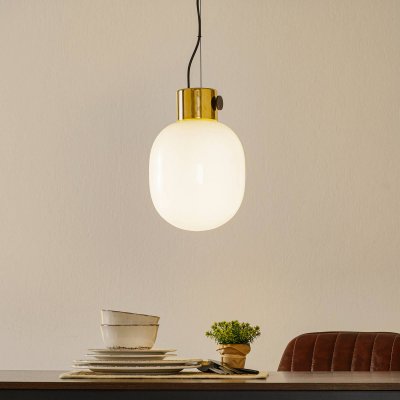 AUDO COPENHAGEN MENU - Suspension lumineuse JWDA, laiton poli miroir