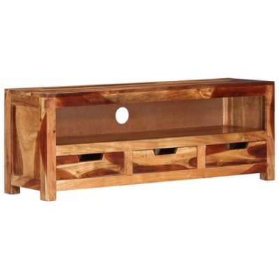  Mercatoxl - Meuble tv 110x30x40 cm Bois d'acacia massif