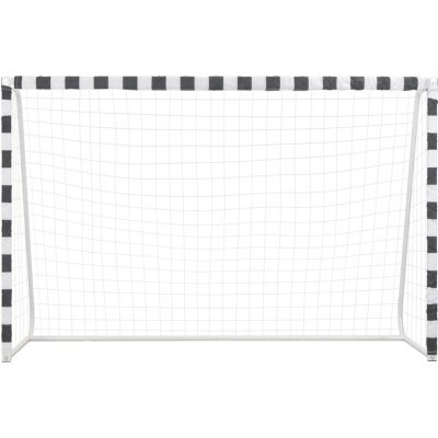 VIDAXL Mercatoxl -  But de football 300x200x90 cm M&eacute;tal Noir et blanc