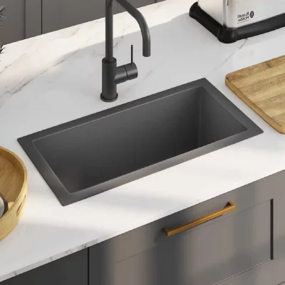 VIDAXL Mercatoxl - vier de cuisine fait main Noir Acier inoxydable