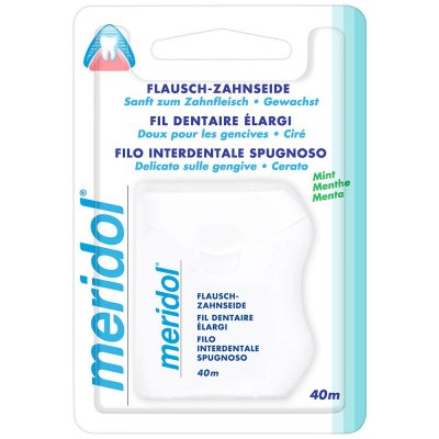 MERIDOL  Fil dentaire &eacute;largi cir&eacute; &agrave; la menthe (40 m)