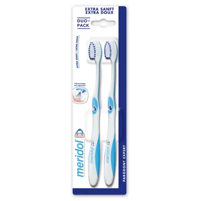MERIDOL  Parodont Expert Brosse &agrave; Dents Duo - Blister 2 brosses &agrave; dents