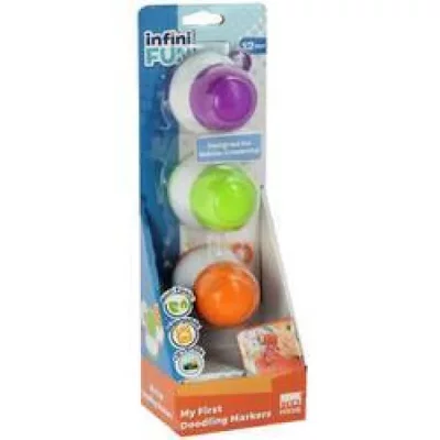 INFINIFUN Mes 1ers feutres de dessin Gribou'feutres Vert Orange et Violet
