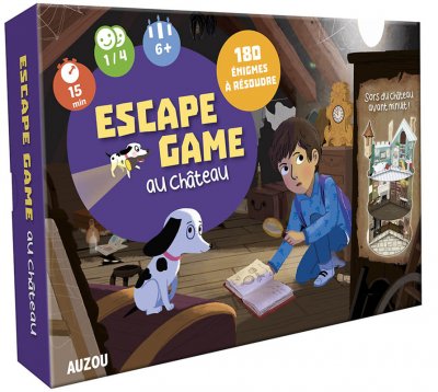 AUZOU Mes Premi&egrave;res Enqu&ecirc;tes Mon Grand Jeu Escape Game Au Ch&acirc;teau