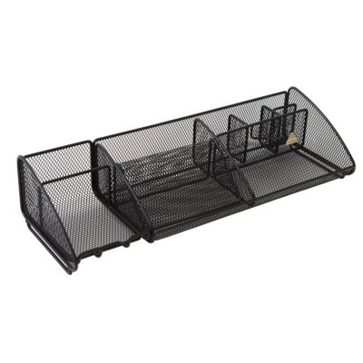 ALBA Meshboard N Organisateur de bureau avec rangements multiples Noir