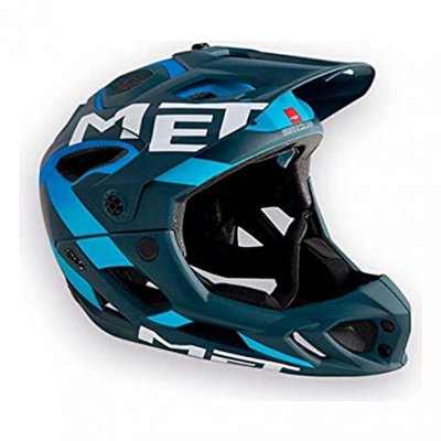MET  Bleu Casque Parachute Rayon M 54-58 Homme, Large (59-62 cm)
