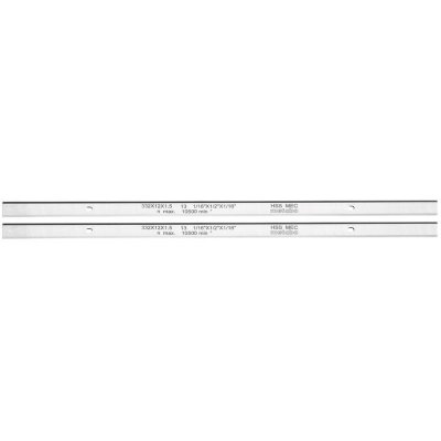 METABO  - 2 fers de rabot HSS 332 x 12 x 1.5 mm pour DH 330/316