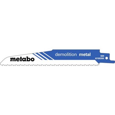 METABO  5 Lames de scies sabres, m&eacute;tal, profess., 150x1,6mm