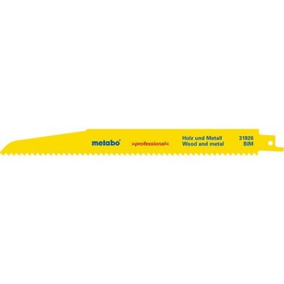 METABO  - 5 Lames de scies sabres professional 225 x 1,6 mm pour bois