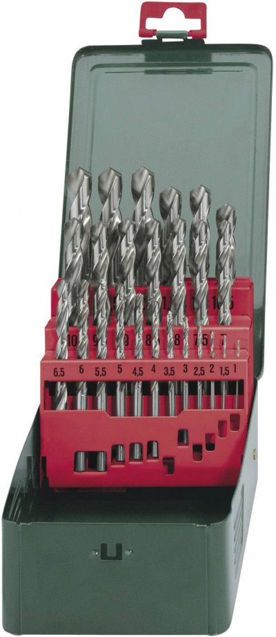 METABO  Cassette de forets HSS-G, 25 pi&egrave;ces &laquo; Promotion &raquo;