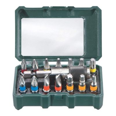 METABO  Coffret d'accessoires -15 pi&egrave;ces - 14 embouts S2
