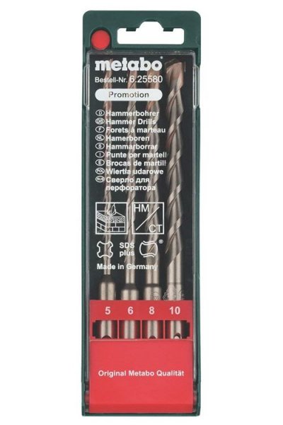 METABO  Coffret de 4 pi&egrave;ces pour marteaux perforateurs