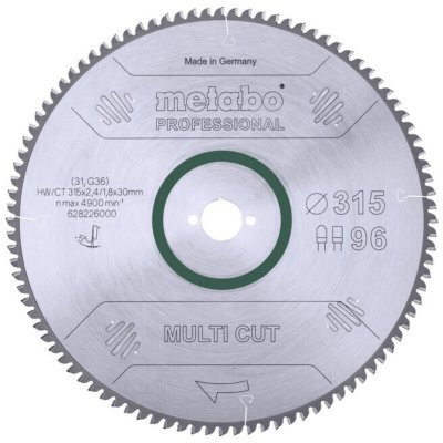 METABO  - Lame de scie circulaire HW/CT 315x2.4x30 mm 96 FZ/TZ