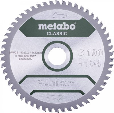 METABO  Lame de scie ""multi cut - classic"", 165x2,2/1,4x20 Z42 FZ/TZ 5&deg; (628661000)